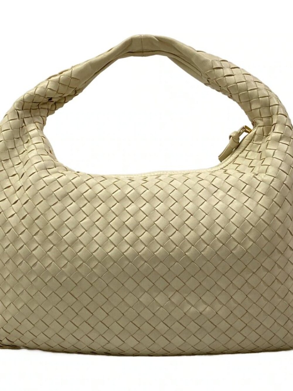 BOTTEGA VENETA Medium Veneta bag 115653 White Leather Handbag
